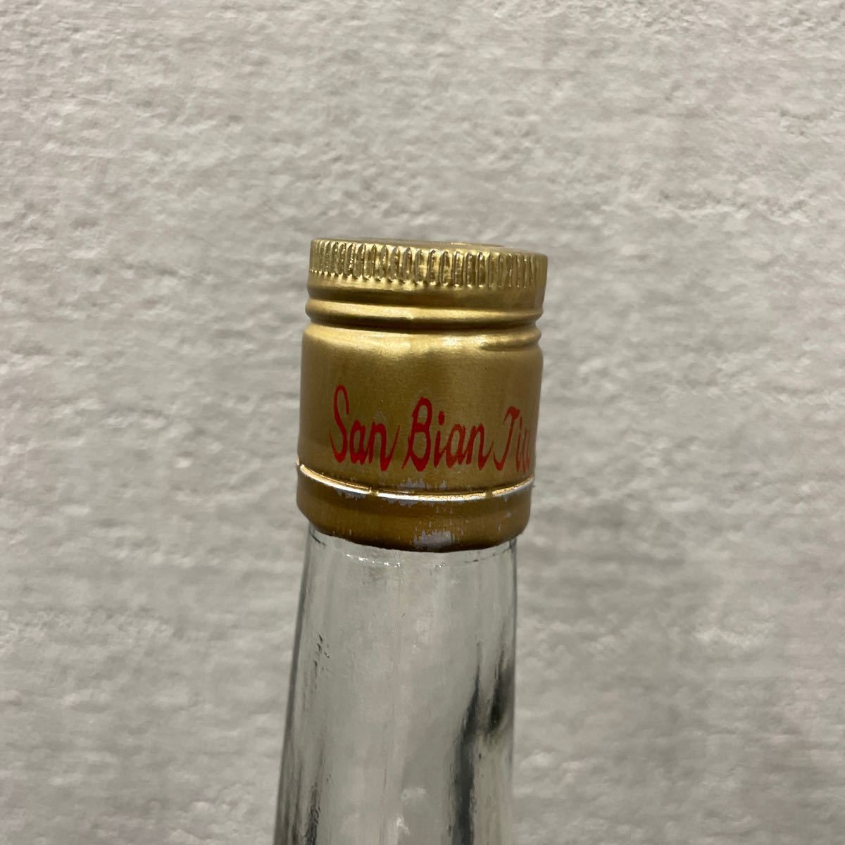 1円〜 古酒 未開封　中国名牌　参茸　三鞭酒？　SAN BIAN MEDICINAL　38度 500ml 梅花牌 【a1755-N95】_画像3