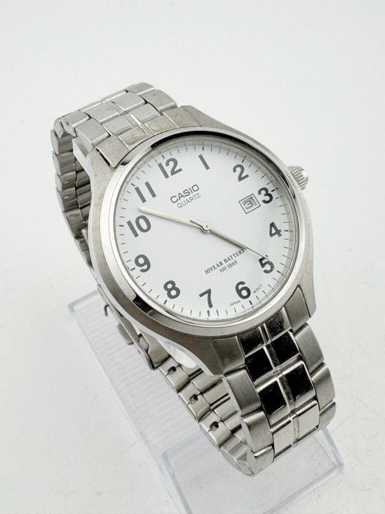 カシオ CASIO MTP-1203 2719 メンズ腕時計 白文字盤 QUARTZ【k3194-s487】の画像1