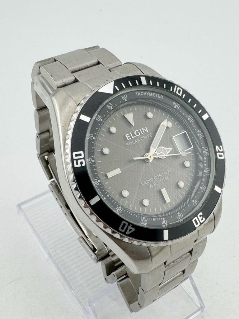 エルジン ELGIN 腕時計 電波 ソーラー FK1345S-AP メンズ腕時計【k3210-s509】_画像1