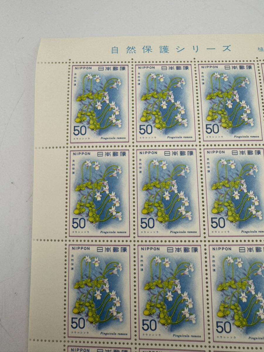 切手 1シート 自然保護 シリーズ 植物 コウシンソウ 切手 日本郵便 額面1,000円【k3044-n75】の画像3