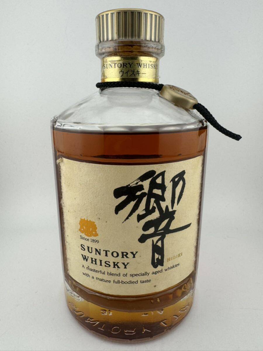 未開栓 響 サントリー SUNTORY HIBIKI 裏ゴールドラベル 金キャップ （旧17年） 古酒 箱付 since1899 向獅子 ウイスキー 【k3185-y194】_画像2