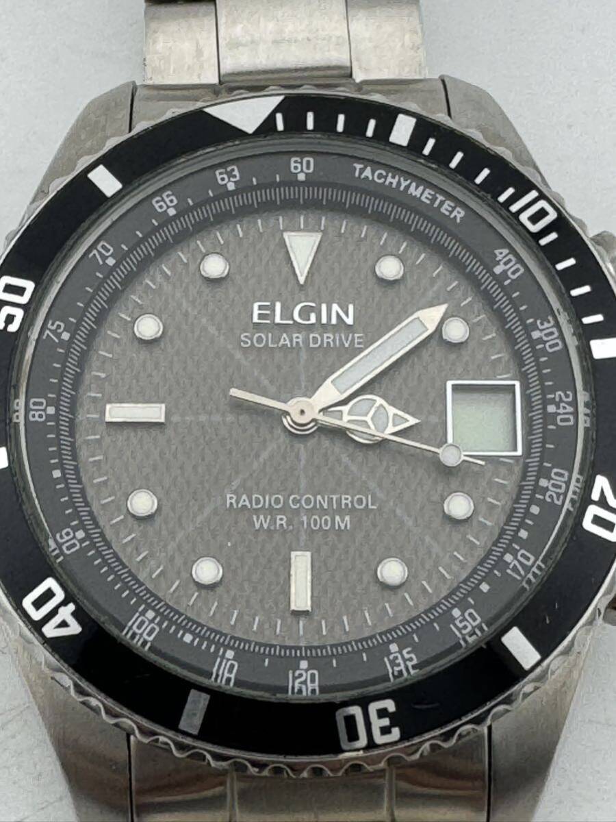 エルジン ELGIN 腕時計 電波 ソーラー FK1345S-AP メンズ腕時計【k3210-s509】_画像2