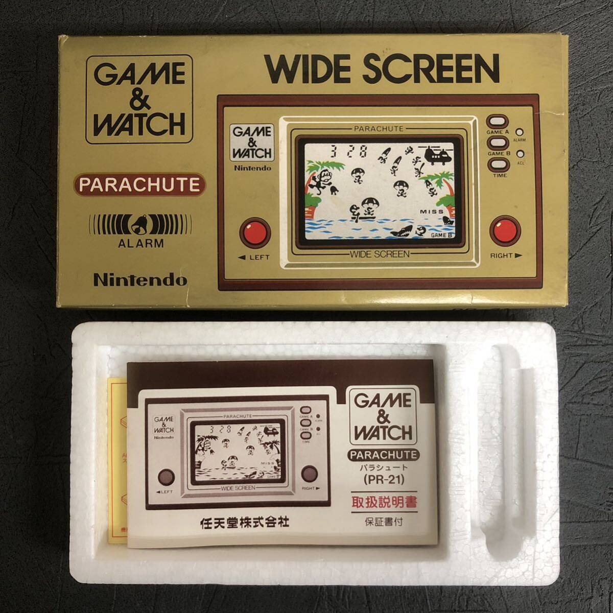  that time thing Nintendo GAME&WATCH PARACHUTEpala Shute PR-21 nintendo Game & Watch box * owner manual only japanese manual 