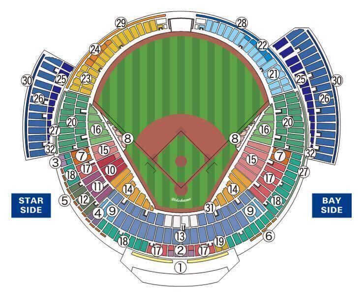 横浜DeNA vs 広島 3月30日 内野指定席C １塁側 通路側 1枚_画像1