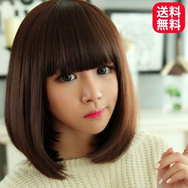  Short wig Bob full wig front ..... nature pretty net attaching high temperature heat-resisting Short Bob wig nature wig heat-resisting 