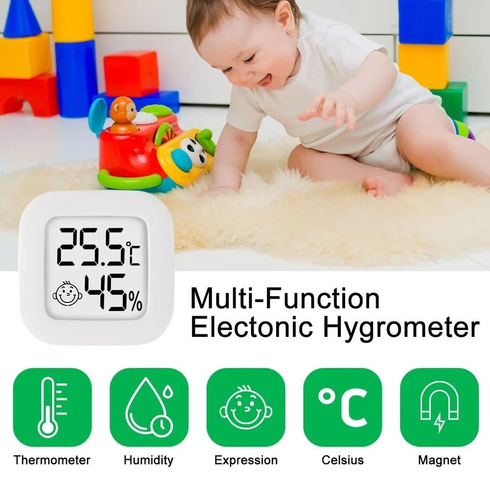 屋内デジタル体温計と湿度計,ミニ温度,液晶,電子モニター,屋外室,赤ちゃん