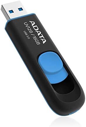 【特価】 A-DATA DashDrive UV128 AUV128-16G-RBE （16GB ブラック＆ブルー） USBメモリ バルク品_画像3