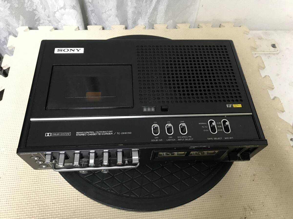 M2247 SONY TC-2890SD ソニー カセットデッキ ジャンク品　全国送料無料_画像3