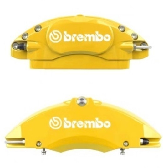 ネコポス送料無料 brembo ブレンボ 耐熱ブレーキキャリパー ステッカー 文字だけ残るエンブレム シール 白 6枚セット の画像2