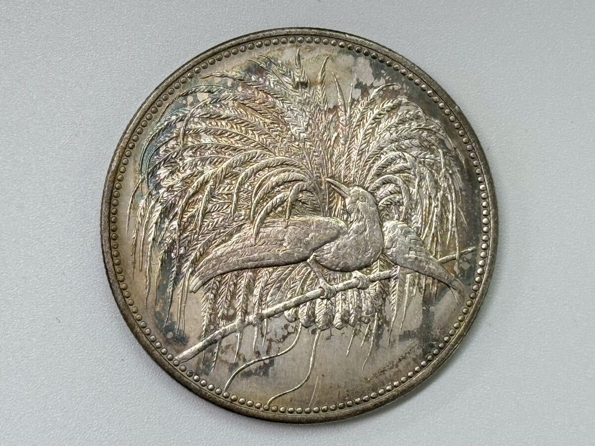 3251［古銭銀貨］銀貨保証 1894年 ドイツ領 ニューギニア極楽鳥５マルク銀貨 ドイツ銀貨　約27.87g　約38.11mm_画像1