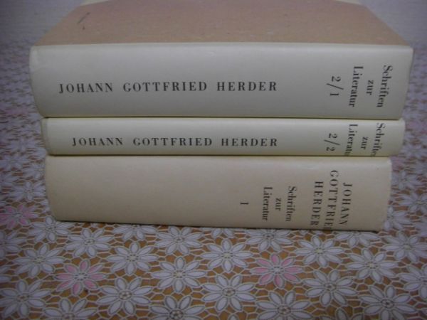 洋書 Johann Gottfried Herder Schriften zur Literatur ヨハン・ゴットフリート・ヘルダー文学著作集 F25_画像1
