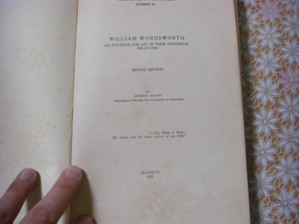 ウィリアム・ワーズワス洋書 4冊 William Wordsworth Early Years、Later Years、Wordsworth's Prelude 他 G6_画像9