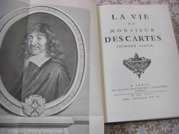 仏語洋書 La vie de Monsieur Des-Cartes 全2冊揃 Adrien Baillet アドリエン・バイエ デカルトの生涯 C12の画像6