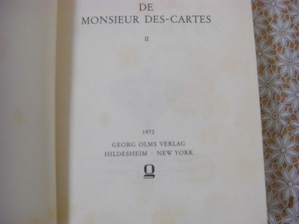 仏語洋書 La vie de Monsieur Des-Cartes 全2冊揃 Adrien Baillet アドリエン・バイエ デカルトの生涯 C12の画像9