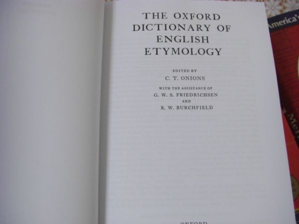 辞書洋書 4冊 Dictionary of Etymology、Merriam-Webster's、College Dictionary、Oxford English Etymology C8の画像7