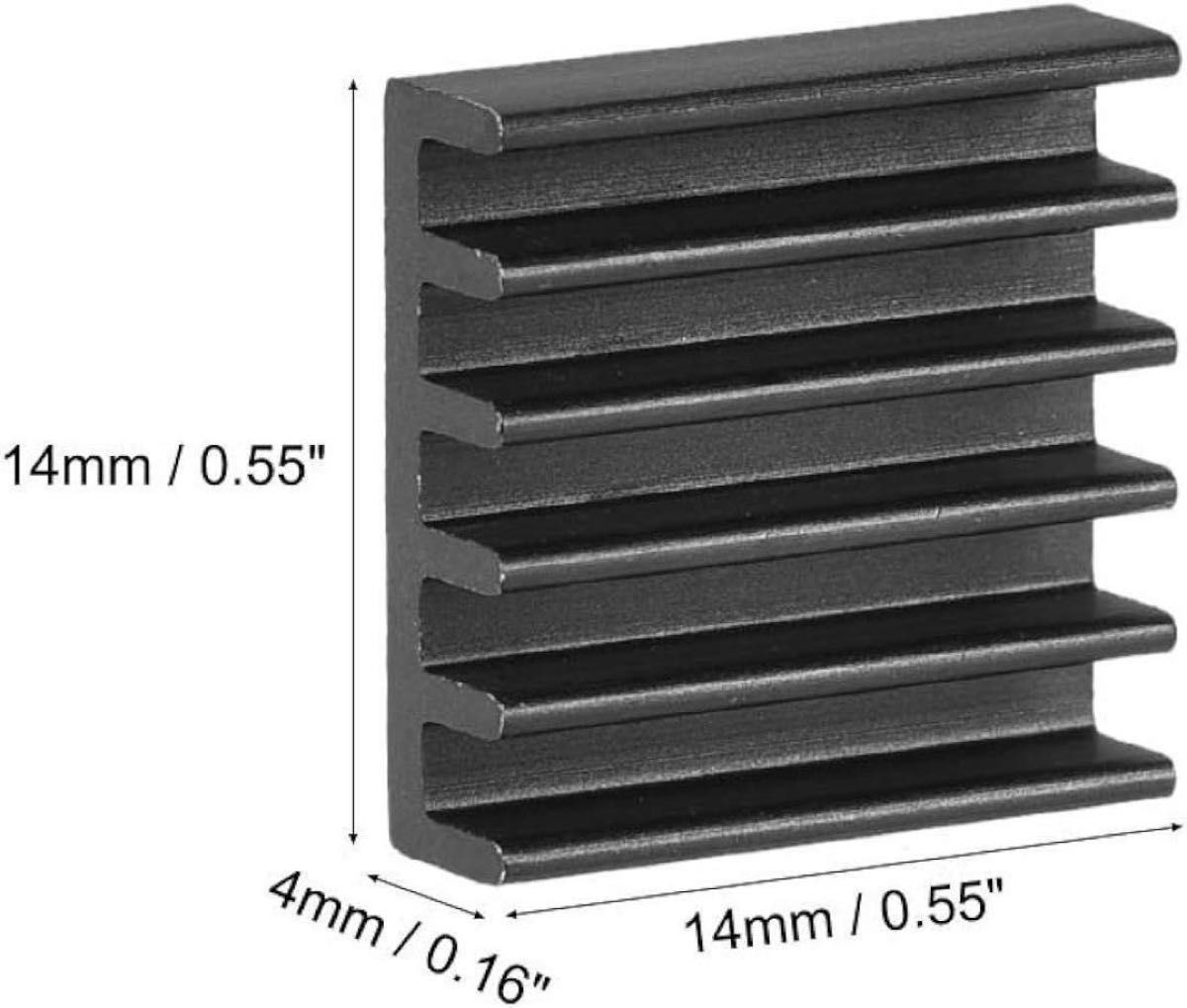 10個 セット 冷却 チップ 平行線 ノッチ ヒートシンク MOS GPU IC