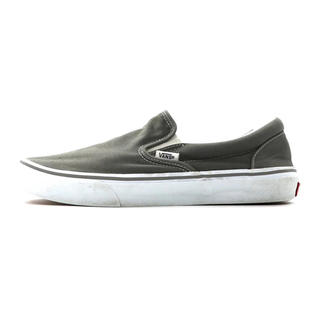 VANS スリッポンスニーカー 28CM グレー SLIP ON キャンバス V98CLA_画像2