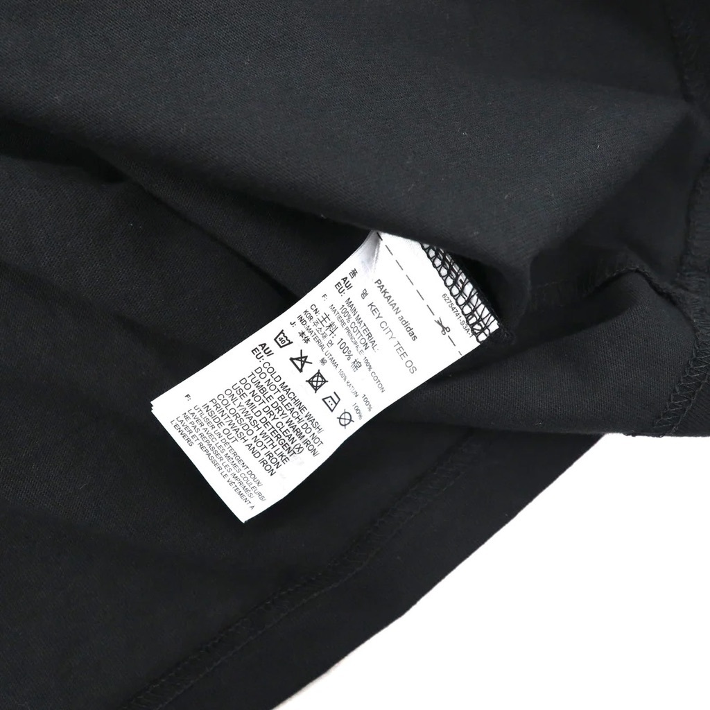 ADIDAS ORIGINALS ビッグサイズ ロゴプリントTシャツ XO ブラック コットン 大阪限定モデル KEY CITY TEE OS GQ8322 2020年モデル_画像6