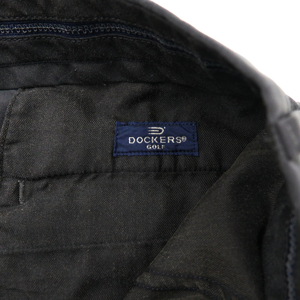 DOCKERS ルーズフィット 2タックスラックスパンツ 33 グレー ポリエステル 90年代 ドミニカ製の画像5