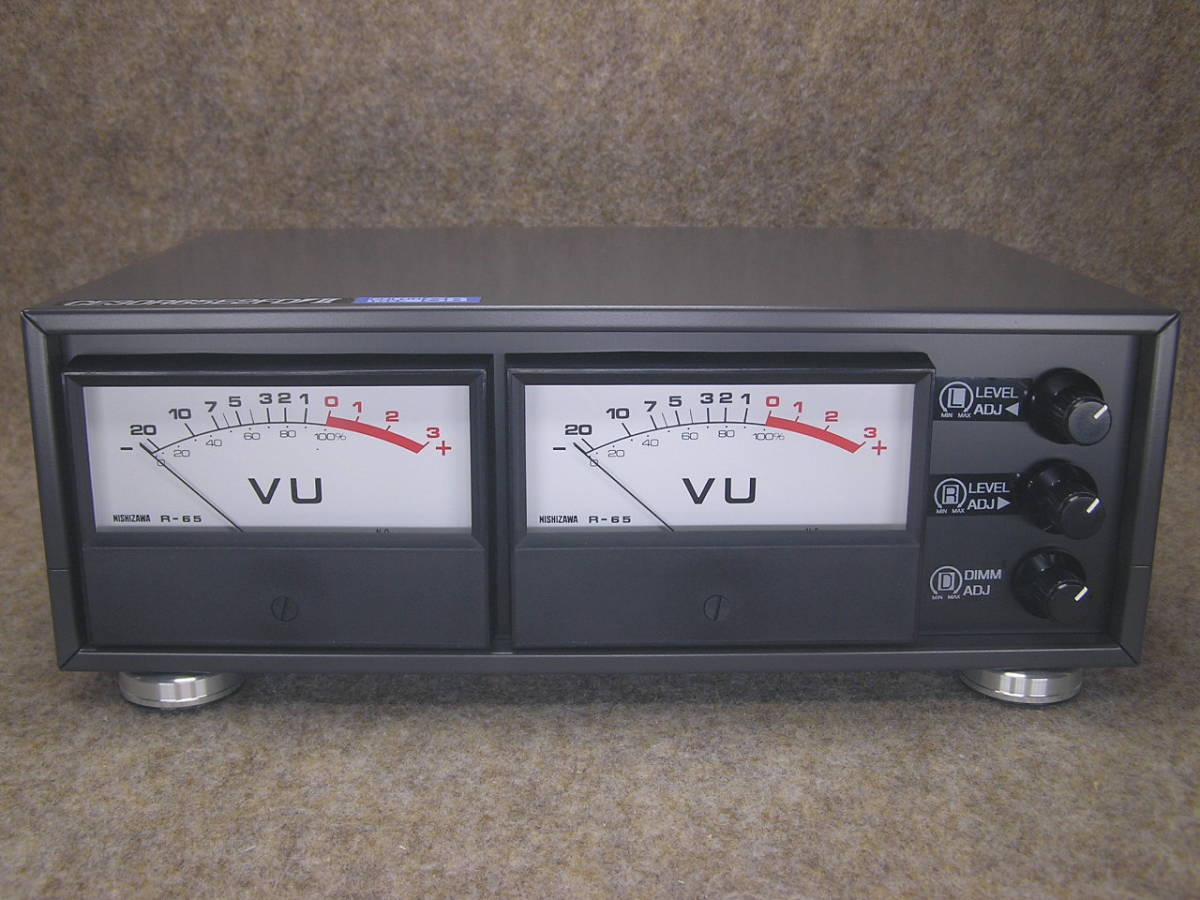 VUメーター完成品ユニット　CE30R65E2FD-Ⅱ（LED色：白/青混成　スカイブルー）_画像3