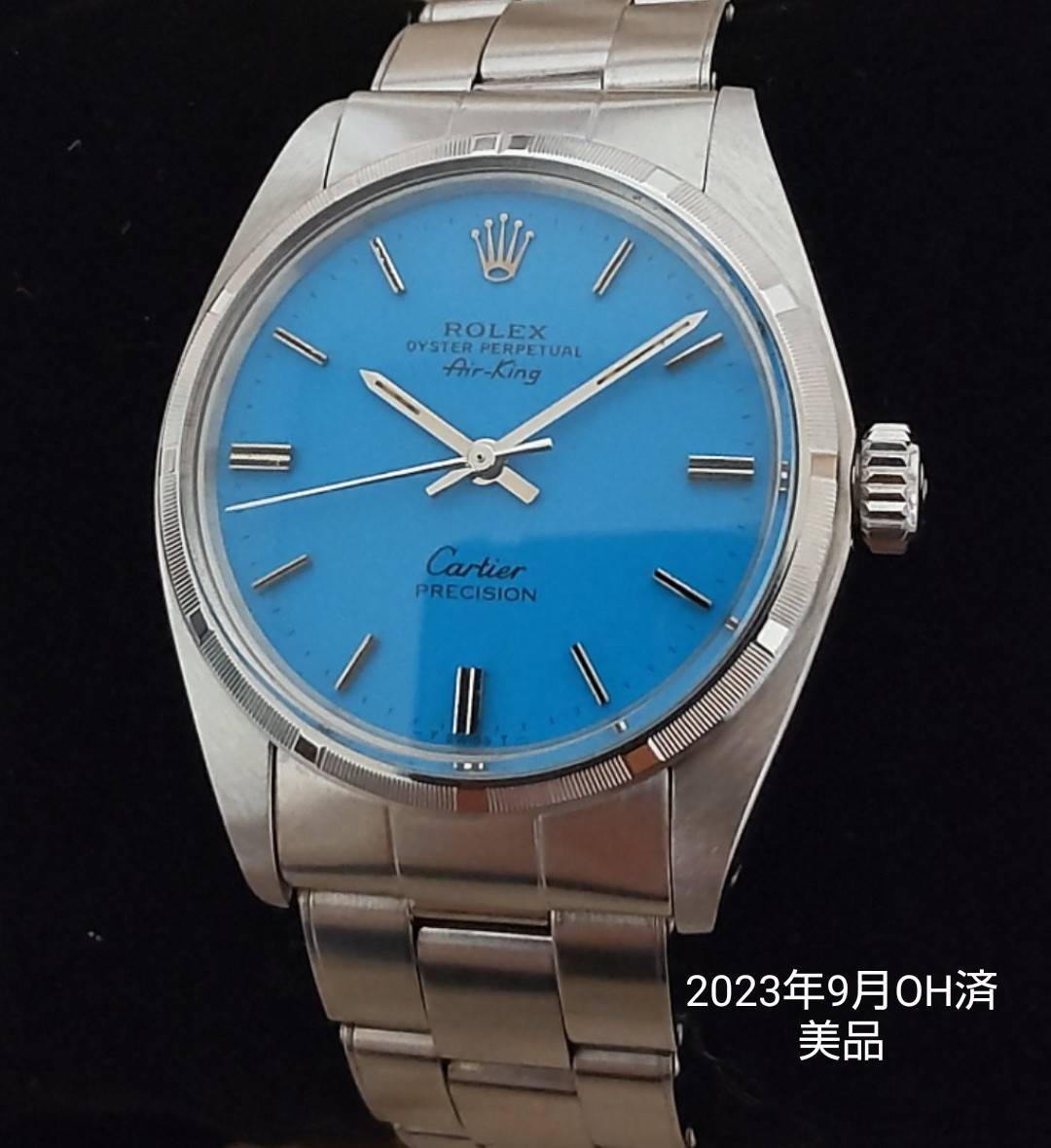 【OH済】ロレックス ROLEX オイスター プレシジョン 6427 腕時計 SS 手巻き リベットブレス/ROLEX 純正文字盤 カルティエＷネーム Cartier_画像1