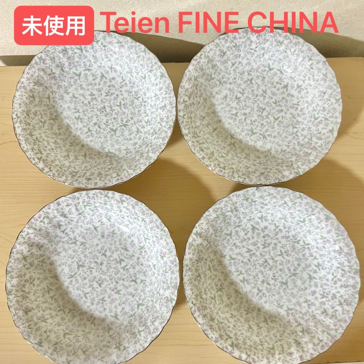 《未使用》食器 皿 Teien FINE CHINA パスタ皿 カレー皿 4枚セット