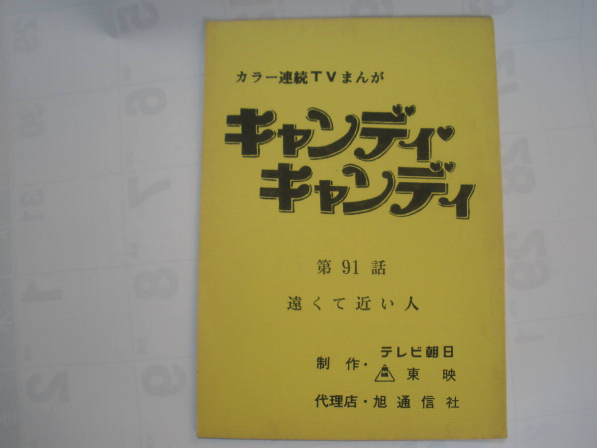 東映動画　「キャンディキャンディ」シナリオ４冊と他２点のセット_画像1