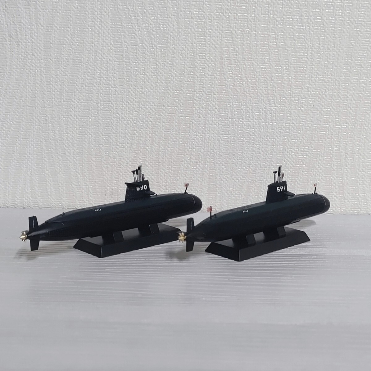 1/900 海上自衛隊 潜水艦 おやしお みちしお 2艇セットデアゴスティーニ ダイキャスト 自衛隊の画像3