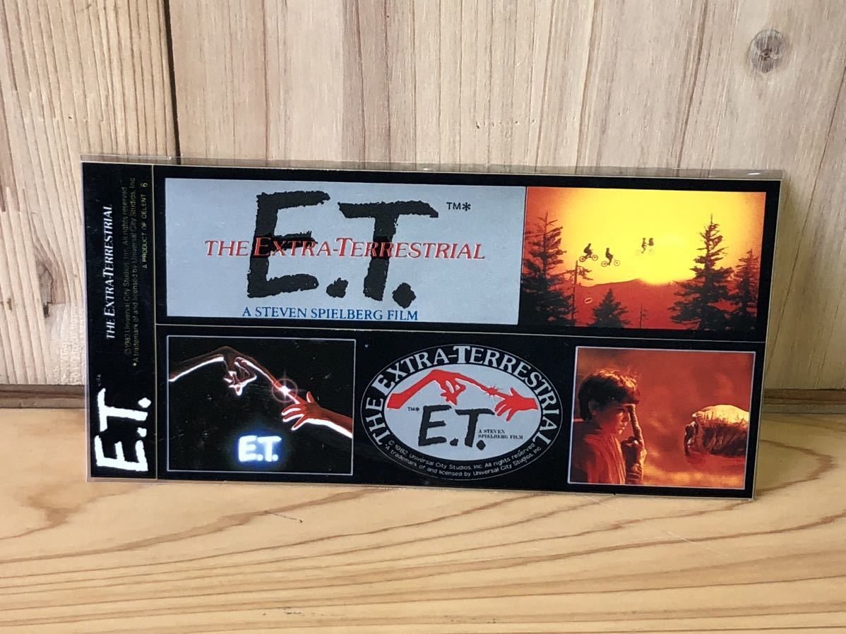 新品　未開封　当時物　universal city studio E.T. ステッカー　sticker 洋画　BMX KUWAHARA vintage retoro 古い　昭和 SF映画　03_画像1