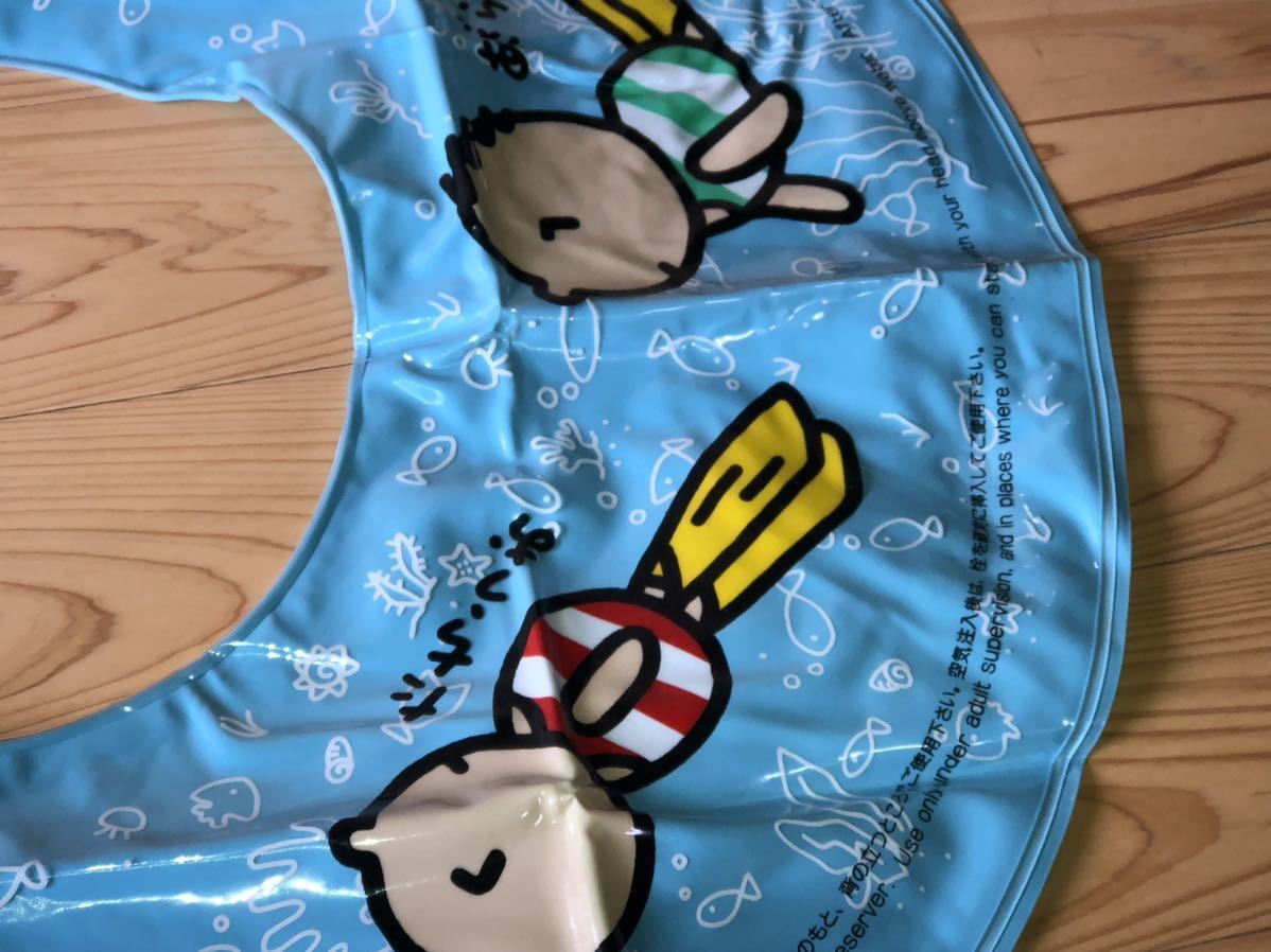 新品 未使用 当時物 Sanrio サンリオ みんなのたぁ坊　vintage retoro 古い 昔の ファンシー 雑貨 MINNANO TABO 浮輪 ビニール 空ビ ラスト_画像5