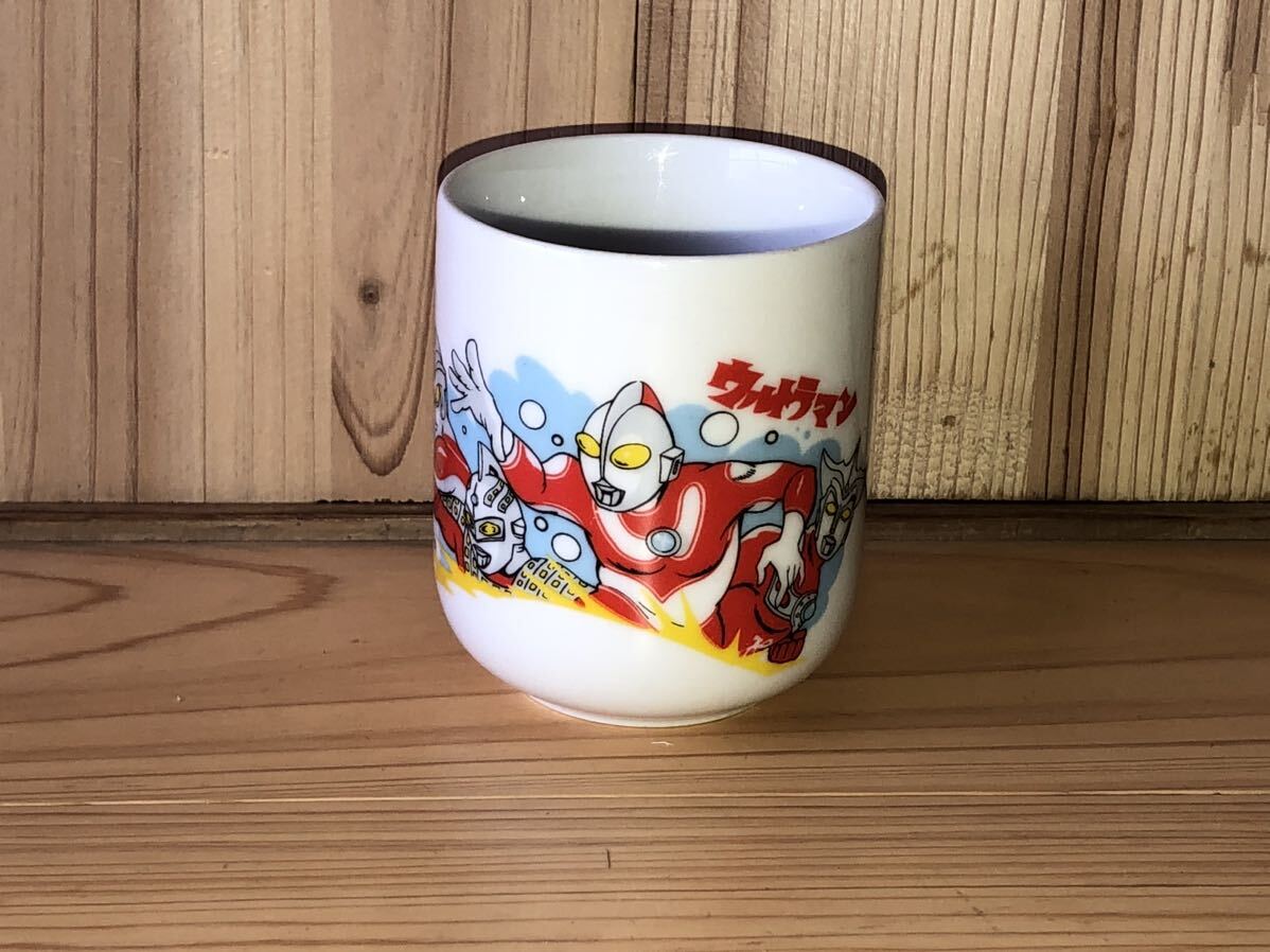 当時 ウルトラマン ULTRAMAN 陶器 湯呑み コップ vintage retoro 特撮 怪獣 レオ セブン タロウの画像1