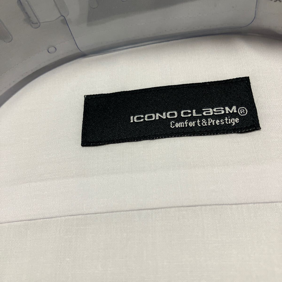 ICONO CLASM☆白無地　形態安定ワイシャツ　M(39-82)　レギュラーカラー　_画像5