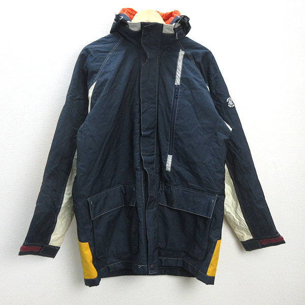 Q■90s レトロ■シナコバ/SINA COVA マウンテンパーカジャケット■紺【メンズLL】MENS/42【中古】_画像1