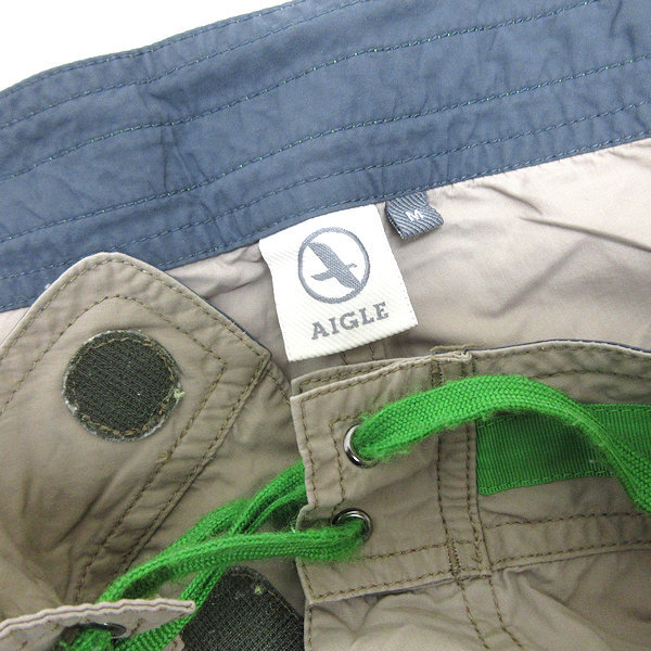 G# Aigle /AIGLE плавание брюки / шорты для серфинга [M] бежевый /men\'s/95[ б/у ]#
