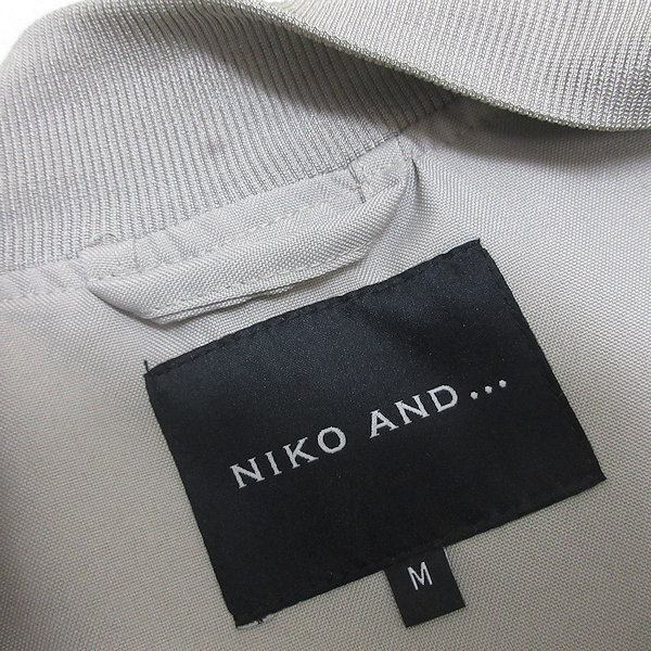 G■ニコアンド/NIKOAND ブルゾンジャケット/H221MJ14TK【M】ベージュ/men's/43【中古】■_画像2