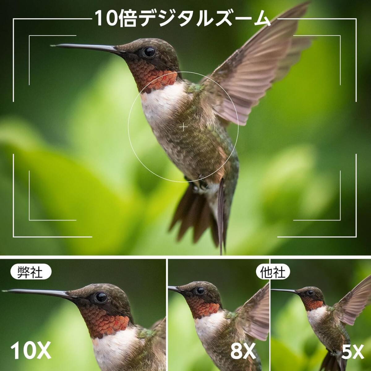 1080P画質 暗視ゴーグル 10Xデジタルズーム 暗視カメラ ナイトスコープ 双眼鏡 望遠鏡 7レベル赤外線調整可能 外線望遠録画夜サバゲー 32SD_画像5