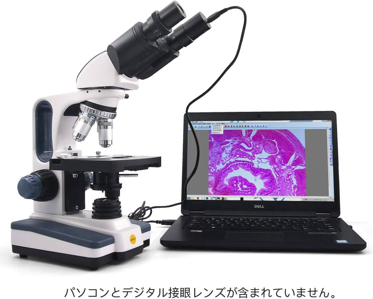 双眼 両眼タイプ生物顕微鏡 最大2500X拡大 ジーデントップ式30度 双眼 両眼タイプ生物顕微鏡 最大2500X拡大 ジーデントップ式30度