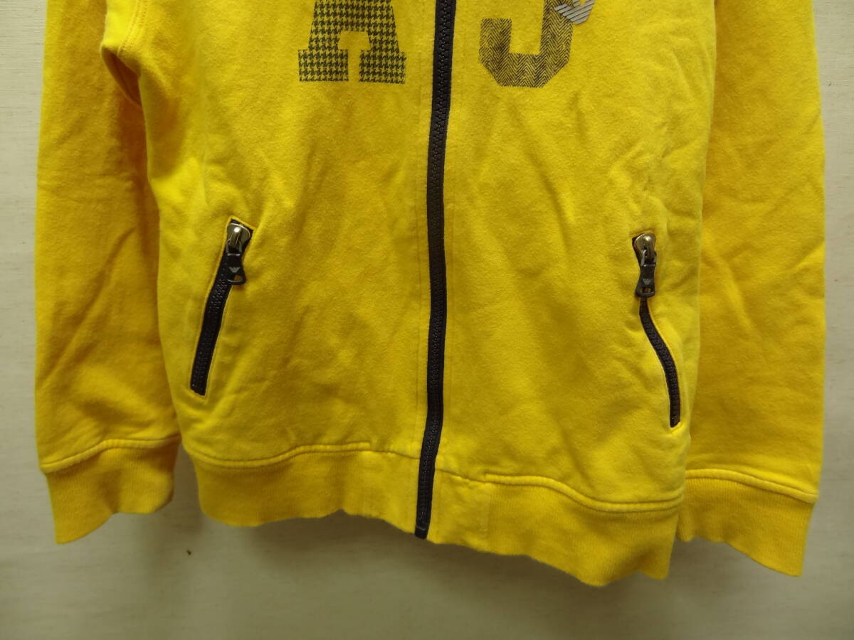  nationwide free shipping regular goods Armani Junior ARMANI JUNIOR child clothes Kids man & girl yellow color color sweat Zip up Parker 130(8A)