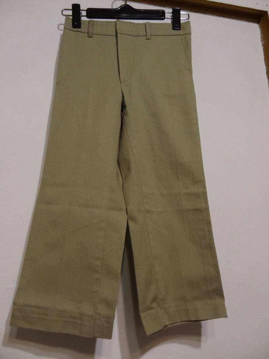  nationwide free shipping America USA old clothes rare!! perhaps MADE IN USA America made child clothes Kids man & girl khaki - color no- tuck chino pants 100-110②