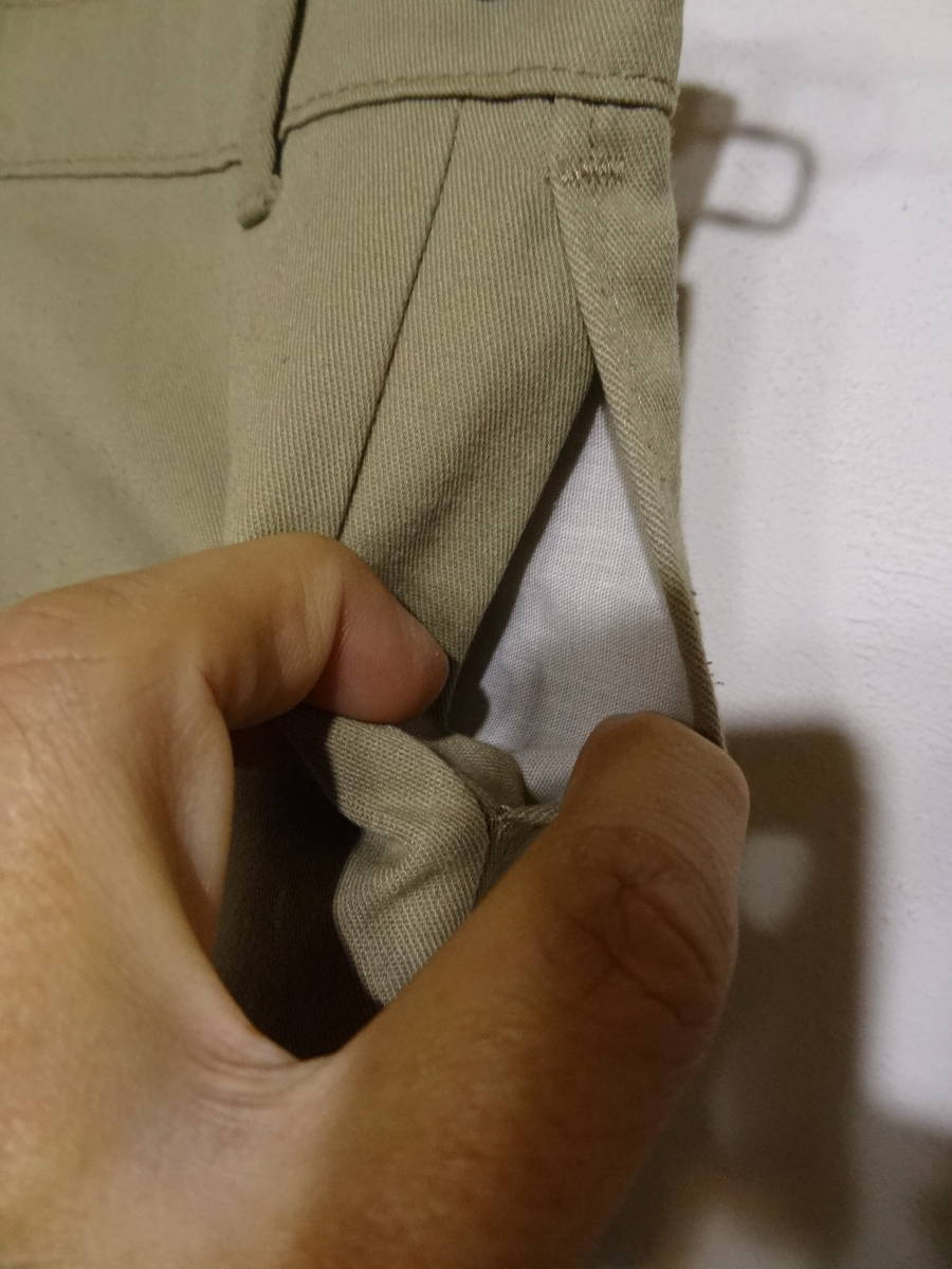  nationwide free shipping America USA old clothes rare!! perhaps MADE IN USA America made child clothes Kids man & girl khaki - color no- tuck chino pants 100-110②