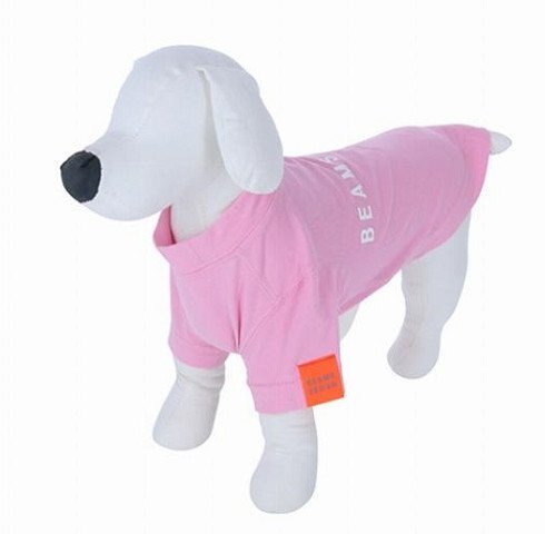 犬用ウェア Lサイズ 2枚セット 服 BEAMS ビームス デザイン スタンダードシャツ レッド ピンク 未使用 送料無料の画像10