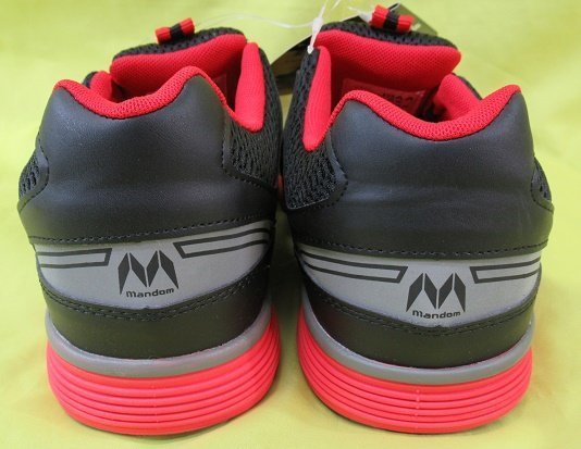 未使用 MANDOM マンダム 安全靴 セーフティー 26.0cm 4E レッド/ブラック 作業靴 ＃767 箱なし_画像4