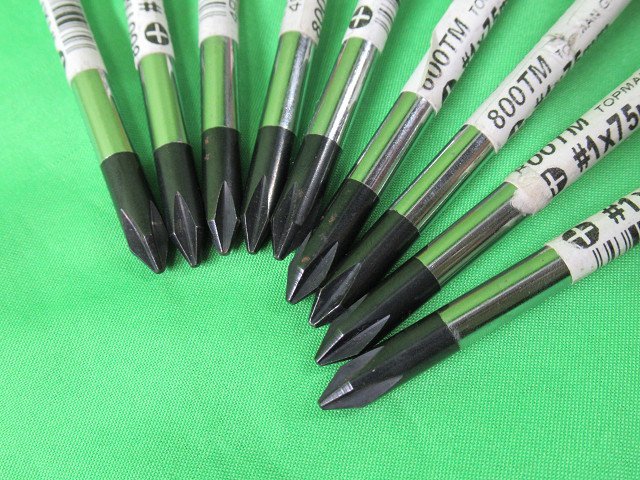 9本セット 未使用 800TM プラス グリップドライバー #1×75mm サンフラッグ アウトレット 送料520円_画像2