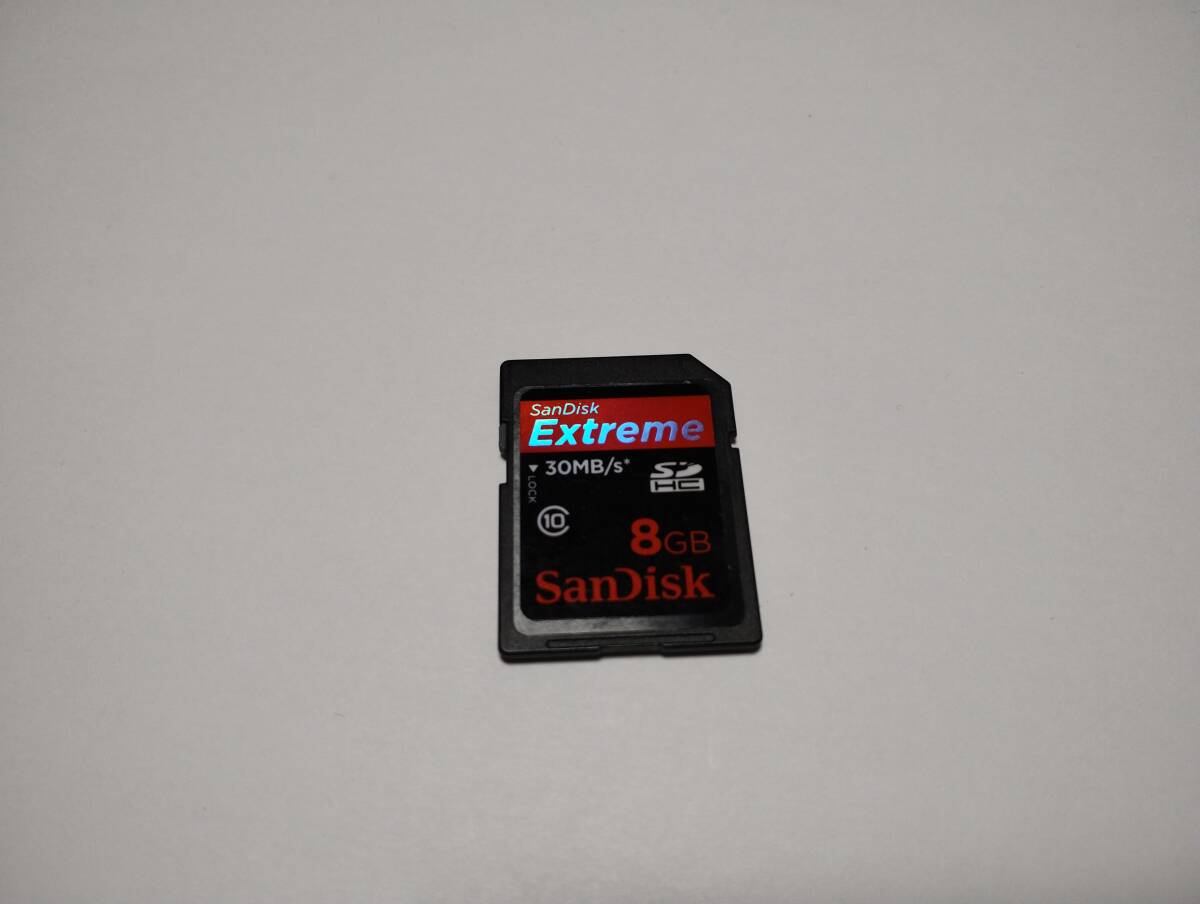 8GB SanDisk Extreme SDHC card format ending SD card memory card 