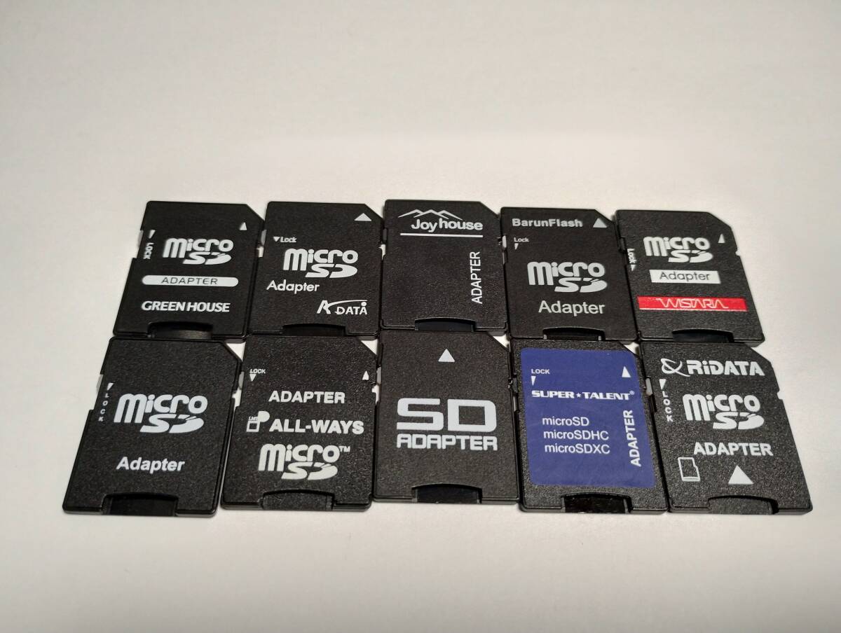 10 шт. комплект microSD-SD конверсионный адаптор производитель различный осознание подтверждено карта памяти микро SD карта SD карта 
