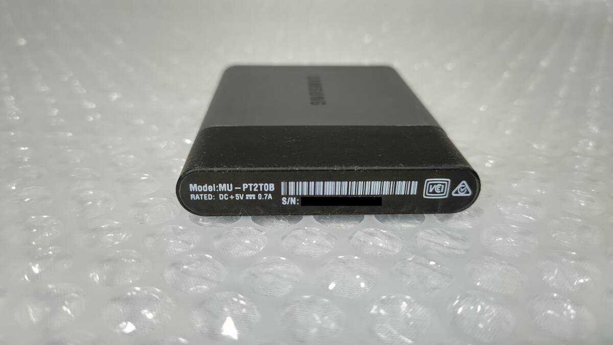 【中古】ポータブルSSD SAMSUNG Portable SSD T3 MU-PT2T0B 2TB USB3.1 TYPE-C_画像4