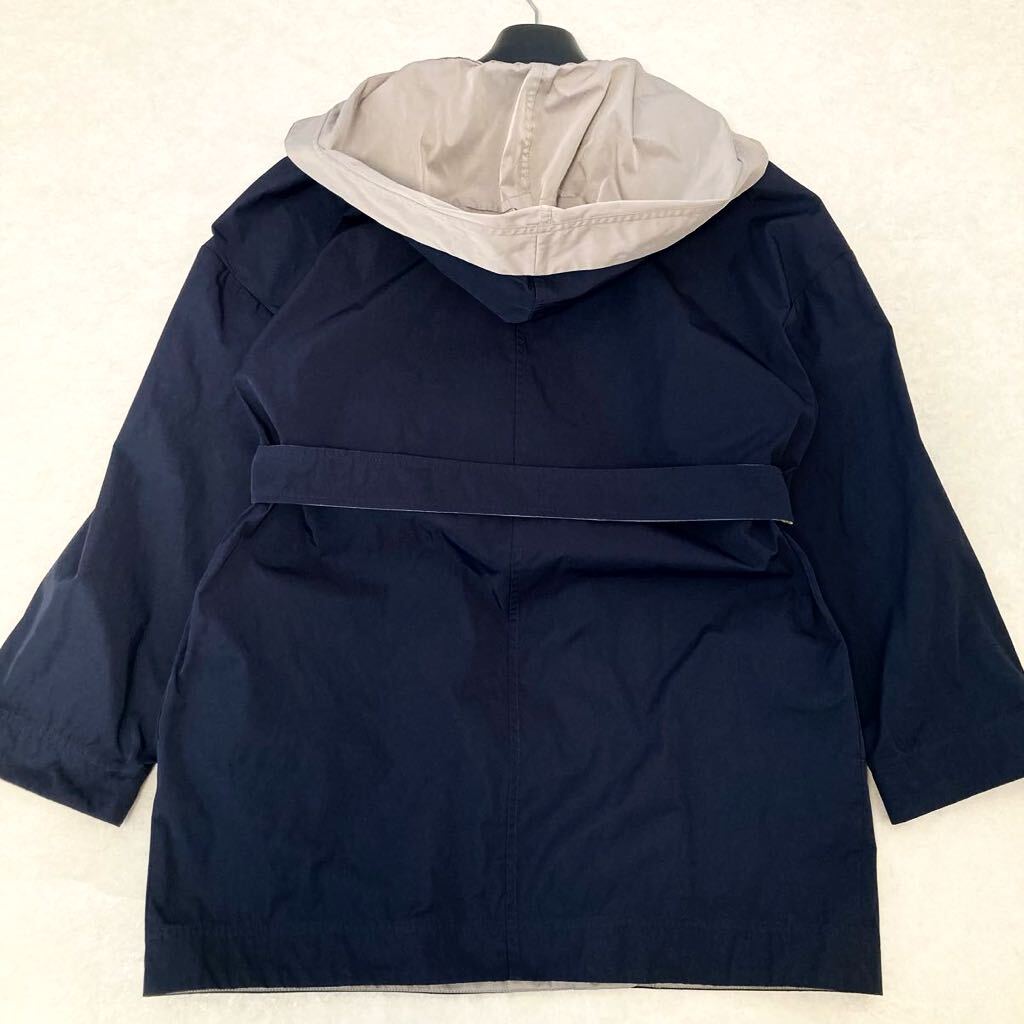 ★大きいサイズ★新品★マックスマーラ MaxMara 42/XL-3L グログランタフタ☆バイカラーベルテッドラップコート 入学式 ビジネスフォーマル_画像7