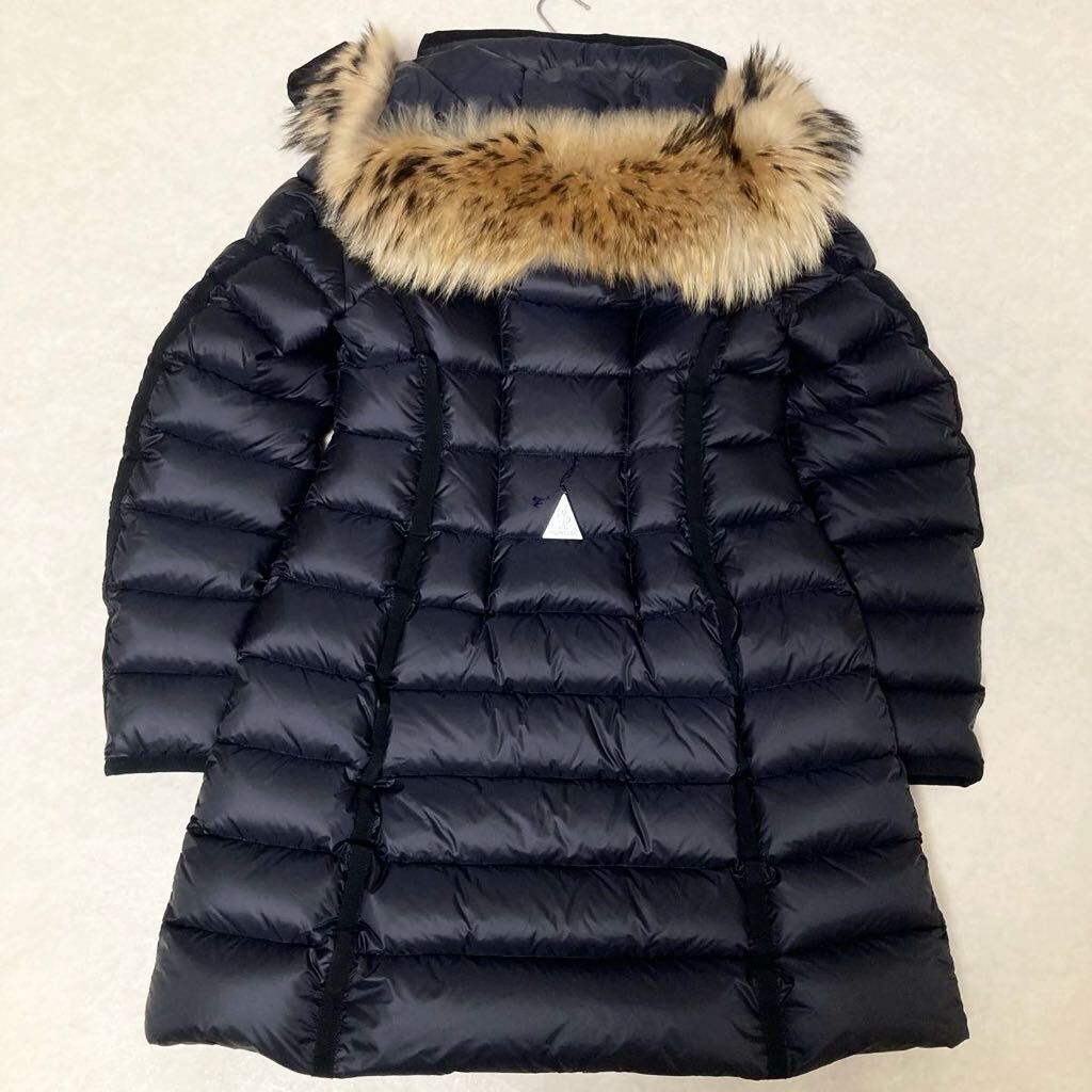 ◆超美品◆モンクレール◆MONCLER 希少サイズ!2/M-L エルミファー HERMIFUR 最高級☆2wayラグジュアリーロングダウンコート 定価378,500円の画像8