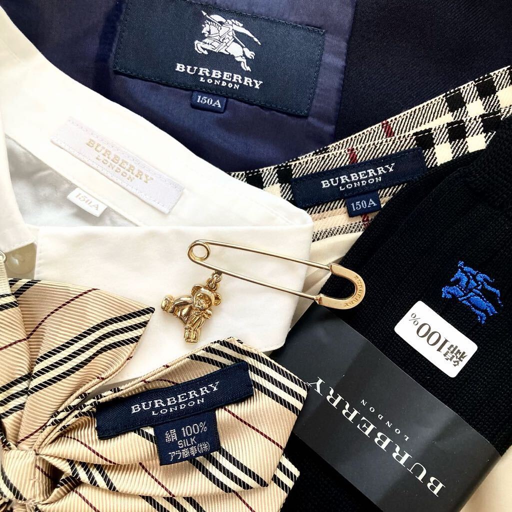 ★バーバリーロンドン★BURBERRY 150サイズお嬢様フォーマルアンサンブル6点フルセット☆セレモニースーツ 卒業式 入学式 発表会 通学の画像3