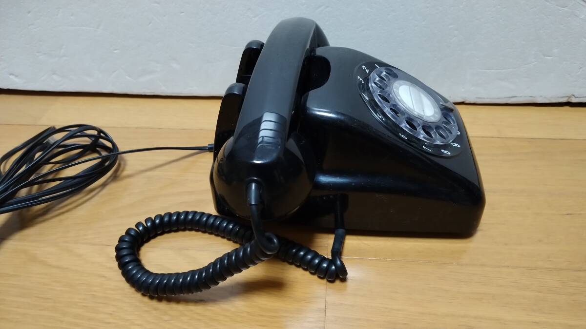 日本電信電話公社 黒電話 601-A2 電話機 アナログ ダイヤル式_画像4